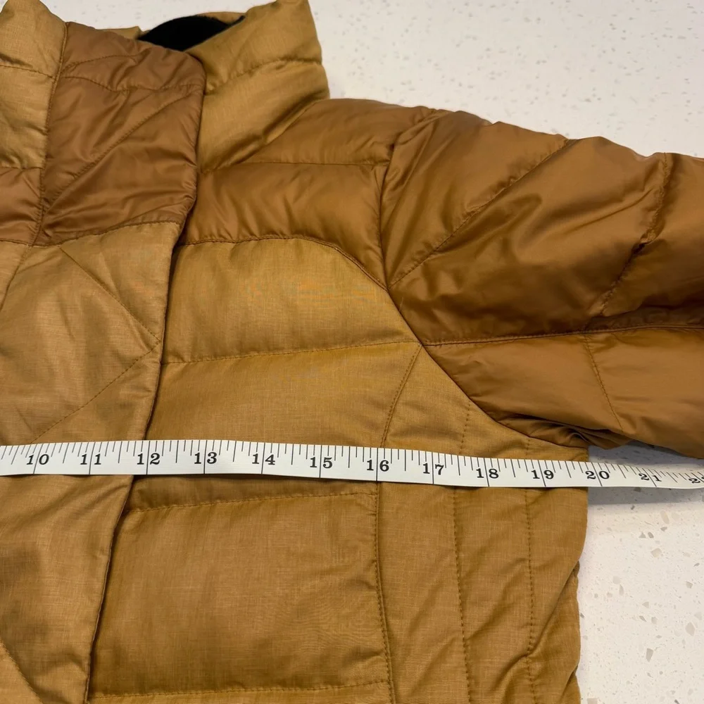 Marmot Alderbrook 700 Fill Down Parka Golden Honeycomb Winter Coat Womens Medium - Picture 12 of 16